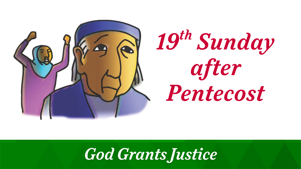 19th Sunday after Pentecost – October 19, 2025